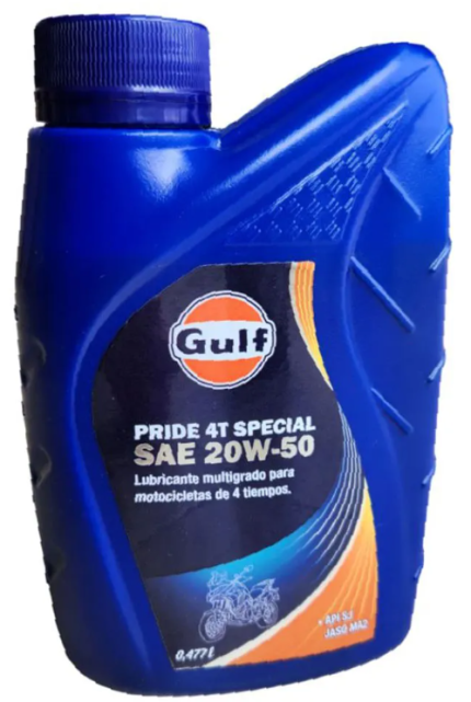 ACEITE GULF PRIDE 4T SAE 20 W 50 PINTA