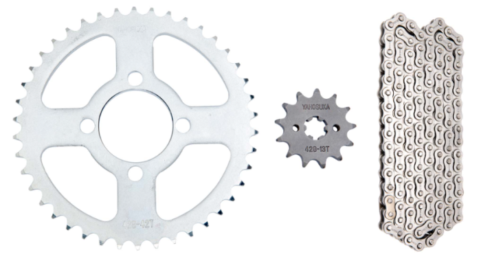 KIT SPROCKET BOXER CT 100 428H/44T/13T/120L YAHOSUKA - Imagen 1