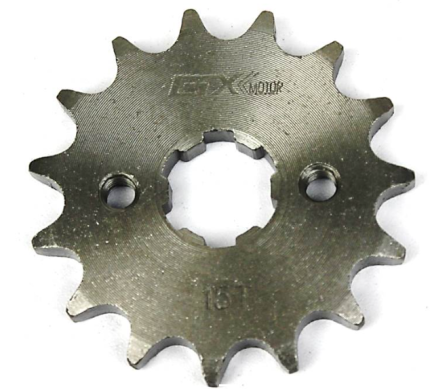 PIÑON DELANTERO 15T CBF 150 RTX PASO 428 GX MOTOR