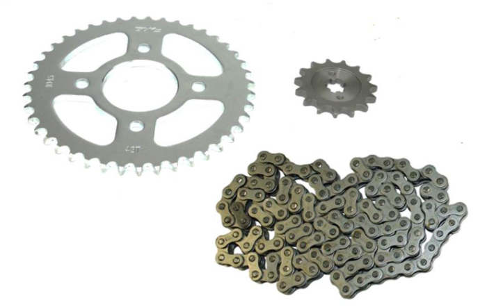 KIT SPROCKET PULSAR 135 428H*132/43T/15T/ GX MOTOR - Imagen 1