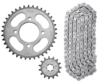 KIT SPROCKET AKT 125 EVO 428H*124/38T/15T/ GX MOTOR