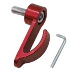GANCHO ALUMINIO CASCO SCOOTER ROJO