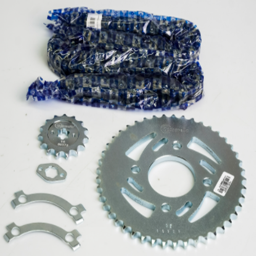 08682-A KIT DE ARRASTRE PULSAR NS 150 4 HUECOS (PT45C PD15C 428 H 138 C NIQUELADA CASSA - Imagen 2