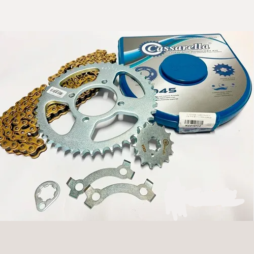 08683 N.P.KIT DE ARRASTRE YD LIBERO 125 4 H TVS STRYKER (PT45C D14C-428 120 C DORADA - Imagen 1