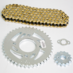 KIT  DE ARRASTRE THRILLER 150 CBF 150 4 HUECOS PT43C PD14C 428 132 NIQUELADA CAS - Imagen 2