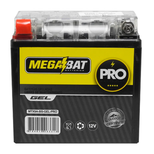 08935 BATERIA MTX9-BS PULSAR 200 NS DUKE 200 250 390 DOMINAR 400 APACHE 200 BLACK DR - Imagen 1