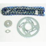 KIT  DE ARRASTRE AKT TT 125 4 HUECOS PT46C-PD17C-428-H-124-C) DORADA CASSARELLA - Imagen 2