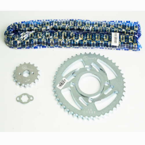 09115-A KIT  DE ARRASTRE AKT TT 125 4 HUECOS PT46C-PD17C-428-H-124-C) DORADA CASSARELLA - Imagen 2
