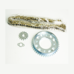 KIT  DE ARRASTRE CB 190 SPEED 4 HUECOS PT 43C PD 15C 428 132 DORADA CASSARELLA - Imagen 2