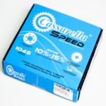 KIT  DE ARRASTRE GIXXER 150 SPEED 4 HUECOS PT 45C PD 15C 428 132 DORADA CASSAREL