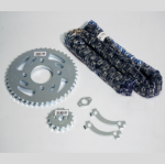 KIT  DE ARRASTRE PULSAR NS 150 4 HUECOS PT 45C PD 15C 428 - 138 C DORADA CASSARE - Imagen 2