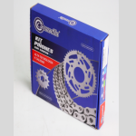 KIT  DE ARRASTRE PULSAR NS 160 MOD 2020 4 HUECOS PT 45C PD 15C 428 138 DORADA CA