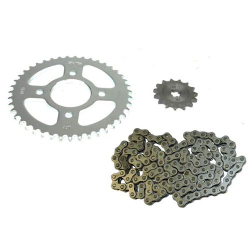 09281 KIT ARRASTRE AK 125 EVO 14T/ 38T-428HX124L CON JUEGO TORNILLOS SPROCKET - Imagen 1
