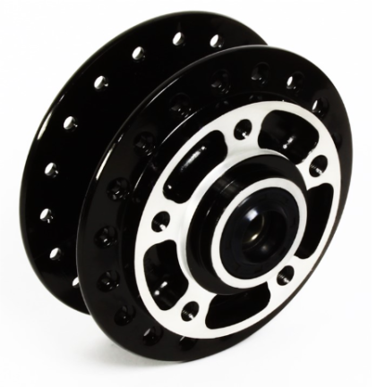 CAMPANA MANZANA DELANTERA MOTO AKT 125 LS NEGRA C/BALINERA GX MOTOR