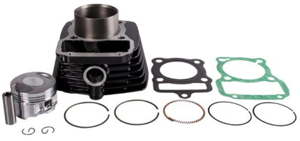 CILINDRO COMPLETO NEGRO PASADOR 13MM (CGR).AK 125 NKDR-SLR-TTR-EVO NE-EVO R3-CRT