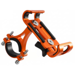 SOPORTE PORTA CELULAR UNIVERSAL EN ALUMINIO NARANJA