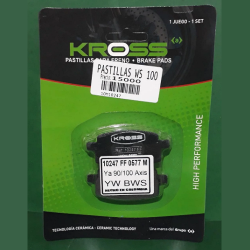10651 PASTILLAS 10247 BWS 100 KROSS - Imagen 1
