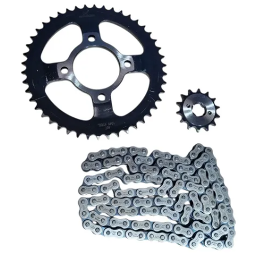 10704 KIT ARRASTRE 14 46T 428 132 CBZ 160 NITRO 125 MRX 150 PLANO HUNK 160 - Imagen 1
