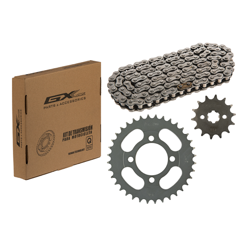 10715 KIT ARRASTRE AKT 110 428H*120/36T/14T/ GX MOTOR - Imagen 1
