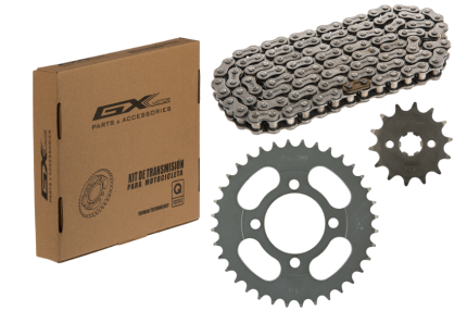 KIT ARRASTRE AKT 110 428H*120/36T/14T/ GX MOTOR