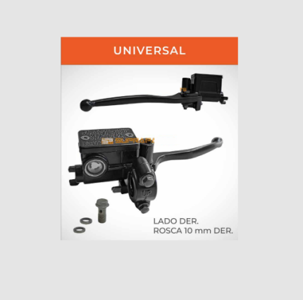 BOMBA DE FRENO UNIVERSAL ROSCA DERECHA 10 ML