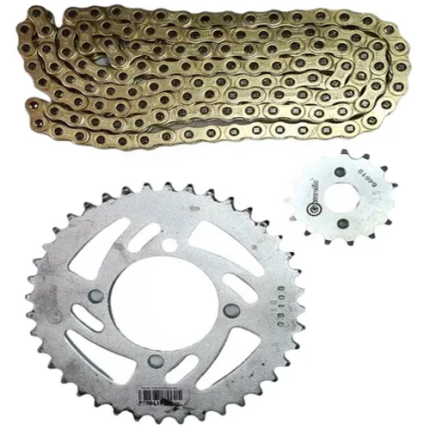 KIT DE ARRASTRE KIT  AKT TT 125 150 FUERZA 4 HUECOS (PT49C-PD16C-428-H-132-C) DO