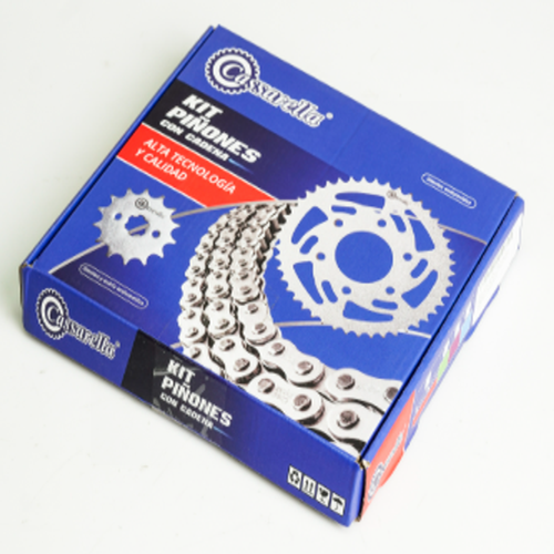 11338 KIT ARRASTRE AKT TTR 180 FORCE 4 HUECOS (PT42C-PD13C-520-H-120-C) DORADA CASSARA - Imagen 1