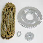 KIT DE ARRASTRE APACHE 180 SPEED 4 HUECOS (PT44CPD15C-428-H-132-C) DORADA SPEED - Imagen 2