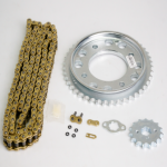 KIT DE ARRASTRE CB F 160 SPEED ORRINADA 4 HUECOS (PT 45CD15C- 428-H-132C) DORADA - Imagen 2