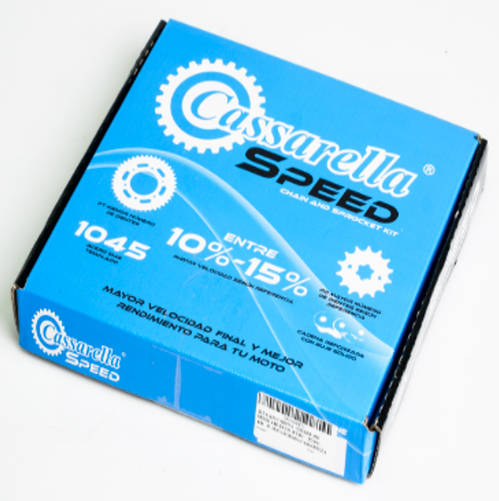 11351 KIT DE ARRASTRE GIXXER 150 SPEED 4 HUECOS (PT43C- PD15C - 428 - H -132C) DORADAA - Imagen 1