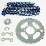 KIT DE ARRASTRE XTZ 125 4 HUECOS (PT50C - PD13C -428 - H- 124C) DORADA CASSARELA - Imagen 2