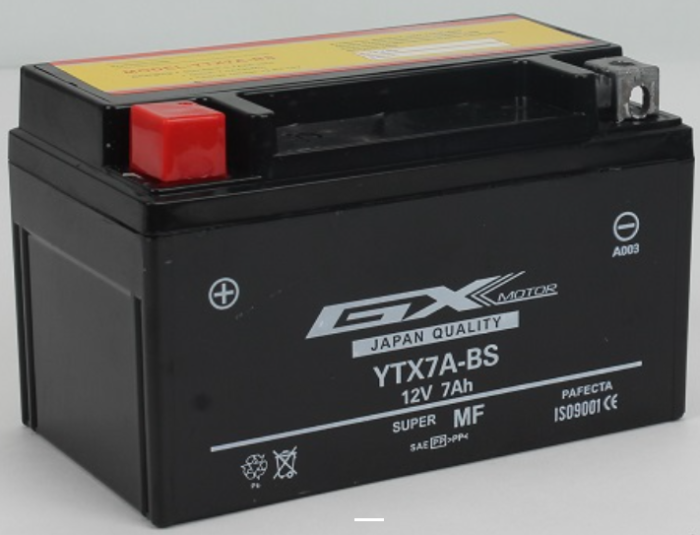BATERIA AGILITY YTX7A-BS GX MOTOR - Imagen 1