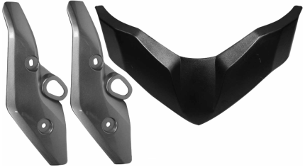 SET PARTES PLASTICAS PARA FAROLA MOTO FZ16 (3PCS) EVERESTT