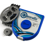 KIT  DE ARRASTRE PULSAR 135 4 HUECOS (PT43C-PD15C-428-H-132-C) NIQUELADA CASSARA