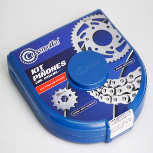 11775 KIT DE ARRASTRE BENELLI 180 S 6 HUECOS (PT46C PD13C 428-H-132C)DORADA CASSARELLA - Imagen 1