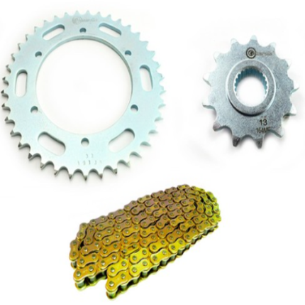KIT DE ARRASTRE XTZ 250 ORRINADA 6 HUECOS PT 39-13 520 - 132 REFORZADA DORADA CA