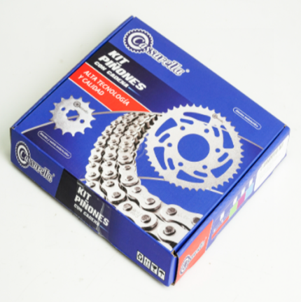 KIT DE ARRASTRE XTZ 250  6 HUECOS PT 40-13 520 - 112 REFORZADA DORADA CA
