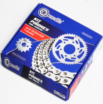 KIT DE ARRASTRE CR4 200 4 HUECOS PT45C-PD14C-428-H-132-C) DORADA CASSARELLA