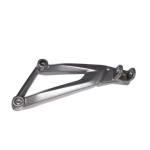 SOPORTE REPOSAPIE TRASERO IZQUIERDO PULSAR 200 NS PLATEADO ORIGINAL