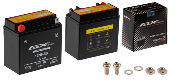 BATERIA GX GEL PULSAR 180 12N9-BS GX-MOTOR - Imagen 1