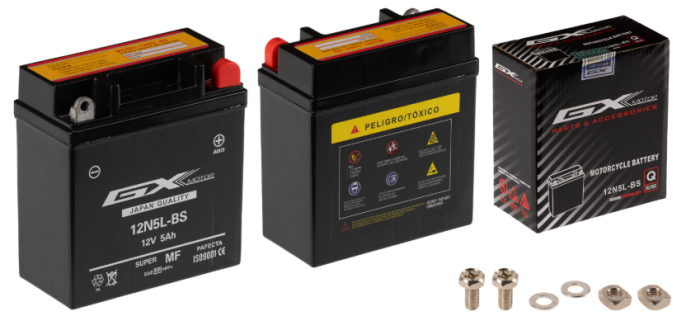BATERIA GX GEL CRYPTON 12N5L BS GX MOTOR - Imagen 1