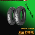 COMBO DE LLANTAS 130 70 13 Y 110 70 13 TIMSUN