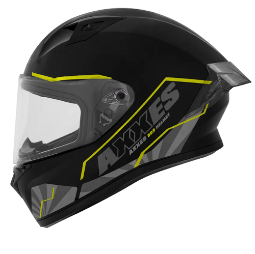 13319 CASCO AXXES INTEGRADO BUSHI NEGRO VERDE MATE TALLA XL - Imagen 1