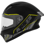CASCO AXXES  INTEGRADO BUSHI NEGRO VERDE MATE TALLA XL