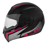 CASCO AXXES ABATIBLE TROCK NEGRO FUC MATE TALLA L