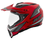 CASCO DOBLE PRO AP28 REVY ROJO GRI-TALLA L