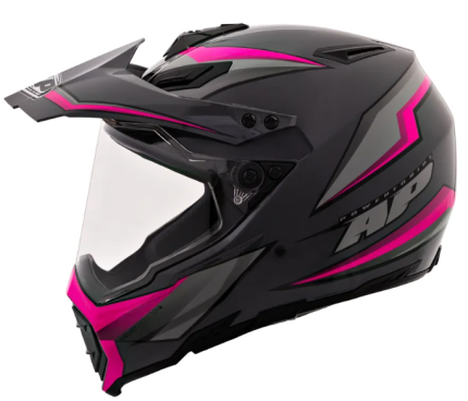 CASCO DOBLE PRO AP28 FUCSIA GRI-TALLA L