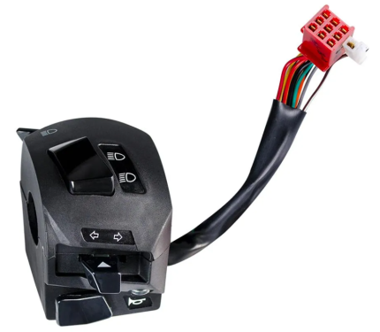 COMANDO IZQUIERDO 2 CONECTORES CON CONTROL LUCES.PULSAR 135 LS-SPEED-BSIV-GP-PRG