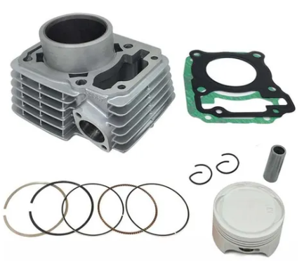 CILINDRO COMPLETO GRIS.XR 150 L-CBF 150-CB 150 NEW INVICTA-COBRA-INVICTA-MRX 15O