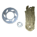 KIT DE ARRASTRE PULSAR N 160 M.N. 6 HUECOS (PT46C-PD15C-428-H-132-C) DORADA CASS